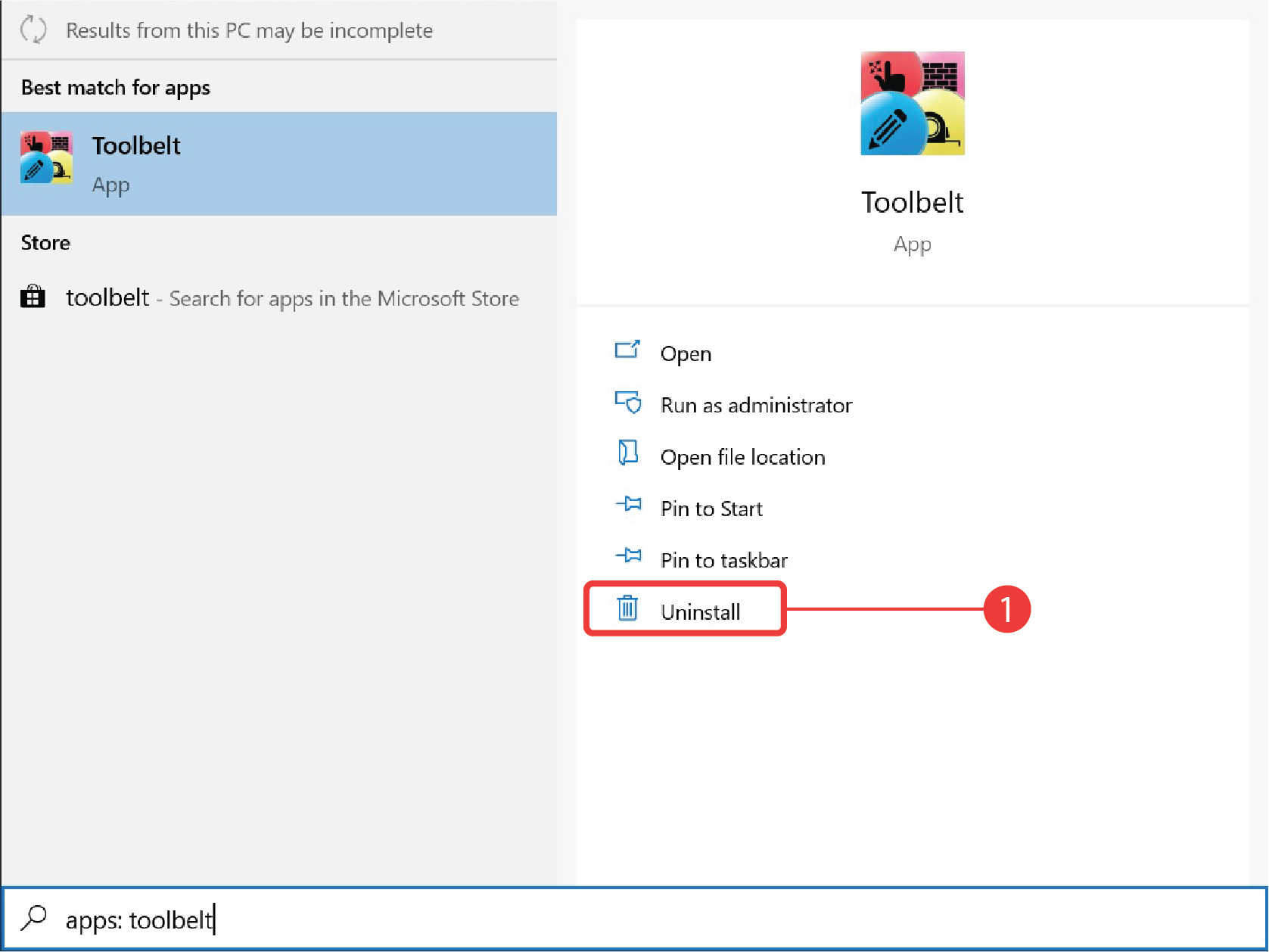 Uninstall The Toolbelt Software Toolbelt Support